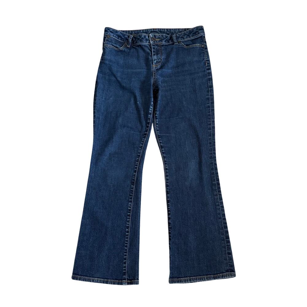 Talbots Jeans Womens Size 8p PETITE 29 Curvy Boot Blue Denim Classic Casual